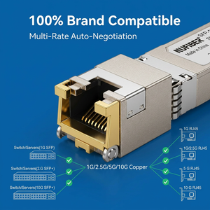 Module SFP en cuivre 10G Base-T, transceiver RJ45 Cat6a 100m - Product Image 1