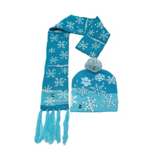 Christmas <b>Hat</b> Scarf Set LED Luminous Adult and Children's Colored Luminous <b>Hats</b> Knitted Christmas <b>Hats</b> Party Gifts - Product Image 3