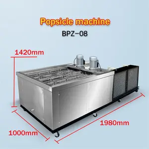 8Molds Saudi Arabia Making Popsicle Tube Blow Molding Ice Lolly Pop Filling Sealing Packing Machine