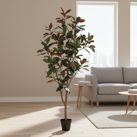 Arbre artificiel Oh Arts Factory de différentes tailles (120 cm, 150 cm, 180 cm, 210 cm, 250 cm) - Décoration d'arbre en magnolia artificiel