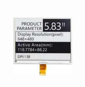 5.83" 648x480 4 Grey Levels e-book Reader Epaper Display 5.83 inch SPI e-ink