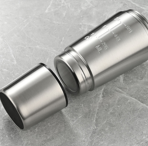 Taza de batido de acero inoxidable de una sola capa para Fitness al aire libre Mango conveniente Compartimento de almacenamiento de botella de mezcla deportiva - Product Image 4