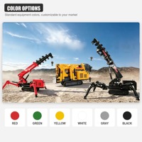 Grue araignée de 1,2 tonne avec flèche télescopique rotative à 360 degrés, idéale pour les espaces étroits, équipée d'une alarme de surcharge pour la sécurité