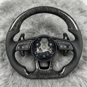 Volant en fibre de carbone de qualité supérieure pour <span class=keywords><strong>Audi</strong></span> C7 C8 B8.5 B9 S3 S4 S5 S6 S7 S8 R8 TTS TT B8 A4 Series - Vente flash - Product Image 5