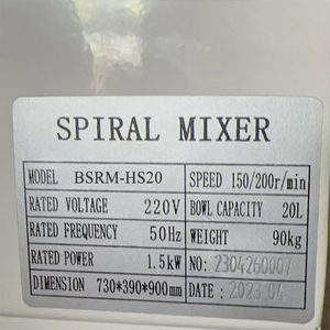 Mélangeur à Pâte Commercial le <span class=keywords><strong>Moins</strong></span> Cher, Fourniture Directe Usine, 25kg 20 Litres 80 Litres, Mélangeur à Spirale Domestique - Product Image 4