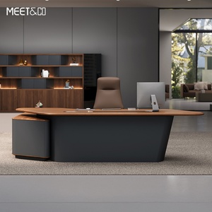 Escritorio Ejecutivo Personalizable al por Mayor, Escritorio de Oficina de Lujo Ajustable en Altura, Escritorio Ejecutivo Moderno en Forma de L - Product Image 3