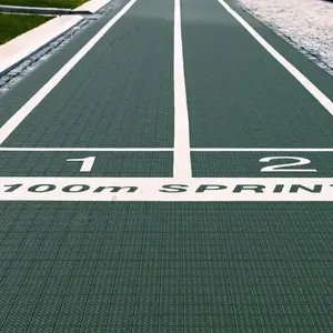 Alfombra de suelo portátil de cancha deportiva multiusos de plástico de material PP caro de fábrica para suelo de Bádminton de fútbol sala de césped de campo