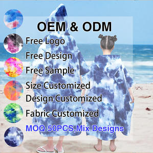 ผ้าขนหนูคลุมตัวแบบมีฮู้ดสำหรับ<span class=keywords><strong>เ</strong></span>ปลี่ยน<span class=keywords><strong>เ</strong></span>สื้อผ้าชายหญิง<span class=keywords><strong>เ</strong></span>ด็ก สำหรับใส่เล่นน้ำใน<span class=keywords><strong>สระ</strong></span>ว่ายน้ำหรือชายหาด ทำจากผ้าไมโครไฟเบอร์<span class=keywords><strong>เ</strong></span>ทอร์รี่ ซับน้ำได้ดี <span class=keywords><strong>เ</strong></span>หม<span class=keywords><strong>าะ</strong></span>สำหรับฤดูร้อน รับสั่งทำพิเศษ - Product Image 2