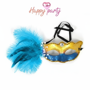 Felice festa per andare blu veneziano categoria di prodotti per feste maschere - Product Image 1