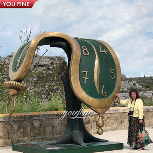 YOUFINE Scultura Orologio in Bronzo Fuso <span class=keywords><strong>Arte</strong></span> <span class=keywords><strong>Surrealista</strong></span> per Giardino e Galleria d'<span class=keywords><strong>Arte</strong></span> - Product Image 4