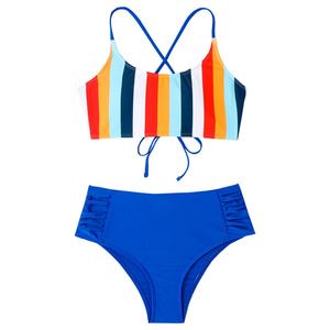 ชุดบิกินี่ผู้หญิงแบบกำหนดเอง 2025 ชุดว่ายน้ำสาววัยรุ่นสุดฮอต พร้อมโลโก้แบรนด์ส่วนตัว ปรับแต่งได้ - Product Image 4