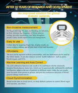 Alat Pengukur Glukosa Darah Non-Invasif Tanpa Darah Digital Tanpa Jarum - Product Image 3