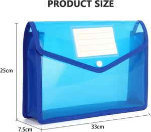 The Lowest Manufacturer Price A4 <b>Bag</b> Folder Plastic File Envelopes Button Storage <b>Bag</b> - Product Image 5