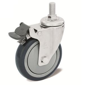 5 polegada 125mm Swivel Brake <span class=keywords><strong>Heavy</strong></span> Duty Rodízio Rodas para Macas - Product Image 1