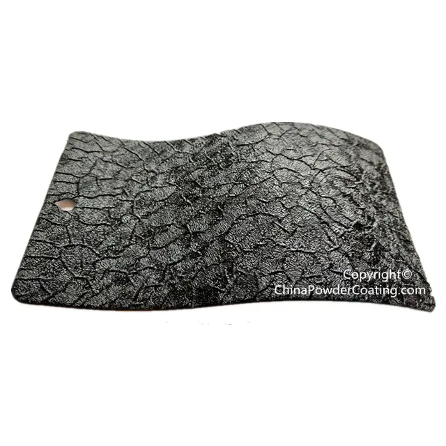 Hot selling Polyester Black Powder Coating Colors Black Crocodile Texture powder paint