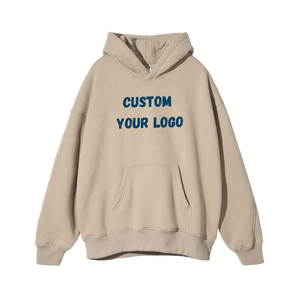 เสื้อสเวตเชิ้ตโอเวอร์ไซส์สำหรับผู้ชายและ330gsm มีฮู้ดปักโลโก้ผ้าฝ้าย100% เป็นมิตรต่อสิ่งแวดล้อมสำหรับฤดูหนาว - Product Image 1