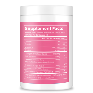 Suplemento de Colágeno Multi-Péptidos en Polvo para el Cuidado de la Salud, Marcas Privadas, Apoyo para Uñas, Piel y Cabello, Tipo I, II, III, V, X - Product Image 4