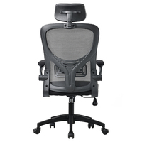 Échantillon Gratuit - Chaise de Bureau Exécutive Moderne Pivotante Ergonomique en Maille Marron avec Accoudoirs, Dossier Massant Doux, pour PDG, Inde