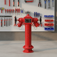 Hydrants en fonte ductile britannique XingLong BS750, revêtement en poudre rouge, 800 mm, personnalisables pour la protection incendie, à poser au-dessus du sol