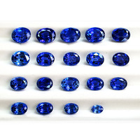 Pierre précieuse de saphir bleu cultivée en laboratoire personnalisable Moissanite de forme ovale en vrac vente sur des gemmes synthétiques créées en laboratoire