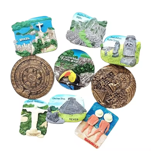 Werbe geschenk Tourist Souvenir Harz Kühlschrank Magnet Design Südamerika nisches Brasilien Peru Mexiko Chile Venezuela - Product Image 1