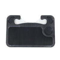 Organisateur de voiture Plateau de bureau antidérapant avec porte-gobelet Table de volant de voiture pour nourriture et ordinateur portable Accessoires d'intérieur