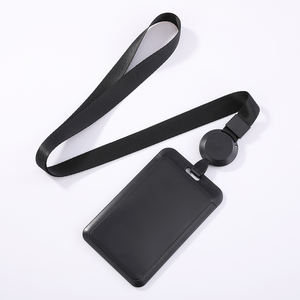 Retractable ID Badge Holder <b>Lanyard</b> Custom Logo Slide Closure Silk Screen Printed ABS Plastic 5x3cm ID Card Holder OEM Wholesale - Product Image 4