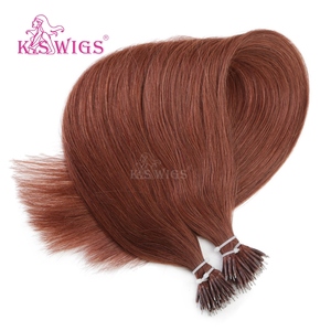 Cheveux Remy chinois 100% naturels en gros, avec anneaux nano, cuticules alignées, vierges, double épaisseur, sans perte, couleur mèches, cheveux raides naturels. - Product Image 1