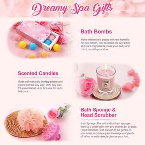Baby <b>Pink</b> Color Self Care Spa <b>Gift</b> Basket for Sister Best Friend Unique <b>Gift</b> Ideas Birthday <b>Gifts</b> for Women Mom Wholesale - Product Image 5