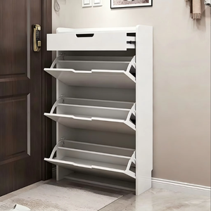 Customization Ultra-thin 17cm Tipping Bucket <strong>Shoe</strong> Cabinet Modern Minimalist Entryway <strong>Shoe</strong> <strong>Rack</strong> for Small Space <strong>Hallway</strong> Storage - Product Image 3