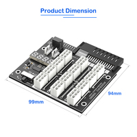 Carte d'extension d'alimentation ATX 12x6 broches avec LED clignotante pour serveurs HP 733428-101, 720620-B21, 830272-B21, 720478-B21