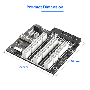 Scheda <span class=keywords><strong>di</strong></span> espansione ATX 12x6Pin con LED flash per alimentatore server HP 733428-101 720620-B21 830272-B21 720478-B21 - Product Image 3