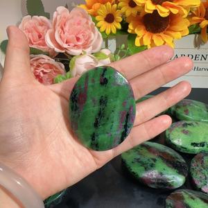 Venta al por mayor de rubí natural en zoisita paim curación cristal de cuarzo paim piedra artesanal para Decoración - Product Image 3