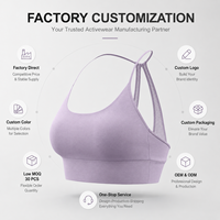 Custom Logo Mesh Back Sports Bra Women Wholesale, Removable Pads Medium Support Yoga Running Fitness Workout Bra OEM