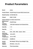Carte série RS232 M.2 intégrée à 8 ports, carte d'extension industrielle M2 B+M Key DB9, adaptateur PCIe EXAR XR17V358, 15Mbps, 16550