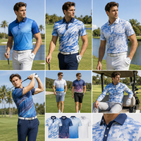 Chemises Polo de Golf pour Hommes, Uniformes de Travail, Sport, Luxe, Polo Uni, Impression par Sublimation Totale, Chemises Polo de Golf pour Hommes