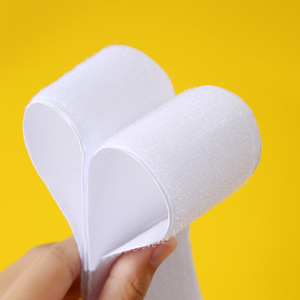 Bande Velcro double face avec adhésif, fixation robuste à crochets et boucles pour rideaux et portes, en nylon - Product Image 3