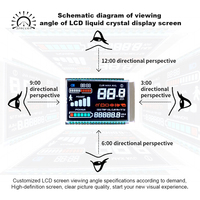 Module d'affichage LCD positif TN, écran monocouche à cristaux liquides 7 segments, fabricant sur mesure pour régulateur de température