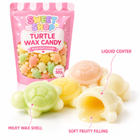 Bonbons en cire amusants pour enfants, en forme d'animaux, 500g, bonbons liquides à la tortue, bonbons en cire à mâcher en bouteille