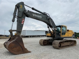 Excavatrice sur chenilles Volvo EC460B d'occasion en bon état de fonctionnement, garantie 1 an, composants principaux : moteur, pompe, en promotion - Product Image 2