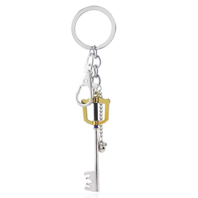 Game Kingdom Hearts Sora Key Keychain Keyblade Model Removable Metal Keyring Men Car Women Bag Accessories Jewelry