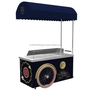 Petit chariot de Popsicle de crème glacée personnalisé commercial chariot de chariot de chariot de vente de crème glacée - Product Image 4