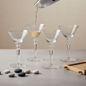 Verres à <span class=keywords><strong>martini</strong></span> soufflés à la main avec pied torsadé, en cristal transparent, pour bar, fête, maison, boisson - Product Image 5