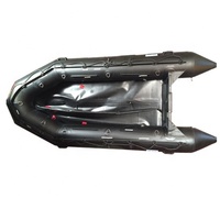 Bateau de pêche gonflable Goboat 12,5 pieds (380 cm) avec matériau PVC, cadre en aluminium, certifié CE, capacité de 8 personnes, garantie de 5 ans