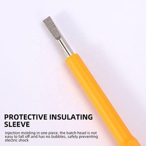 Fabrieksprijs Elektrische Hoge Helderheid Neon Lamp Gele Test Potlood <span class=keywords><strong>Tester</strong></span> Elektrische Spanning Met Beschermende Isolatiehuls - Product Image 3