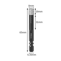 Scie cloche diamantée FEIDA pour maçonnerie, filetage M14, 5mm-130mm, brasée sous vide pour béton, acier, carreaux de porcelaine et marbre
