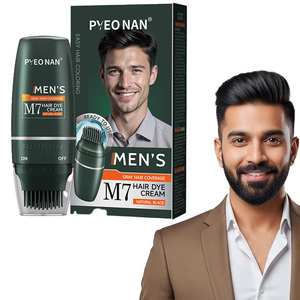 ปากกาเปลี่ยนสีเคราสำหรับผู้ชาย ยี่ห้อ Private Label สำหรับปิดผมขาวบริเวณโคนผมและจอน ใช้งานง่ายทันที เหมาะสำหรับร้านตัด<span class=keywords><strong>ผม</strong></span>และใช้ในบ้าน พร้อมหวีสำหรับย้อมสี - Product Image 1