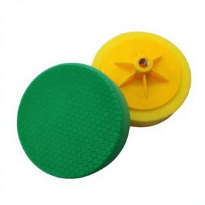 Éponge de polissage <span class=keywords><strong>plate</strong></span> pour voiture de 6 pouces, en forme de roue, tampon de polissage en mousse pour le detailing automobile avec support M14, fabriqué en Chine - Product Image 2