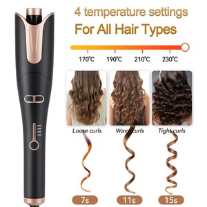 Fer à boucler portable professionnel sans fil rotatif automatique 360° - Product Image 3