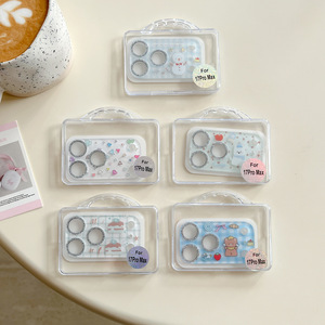 Protezione per Obiettivo Fotocamera in Vetro Temperato con Design Cartoon Invernale e Glitter per Apple <span class=keywords><strong>iPhone</strong></span> 17 Pro Max, Protezione Tutto-in-Uno - Product Image 2